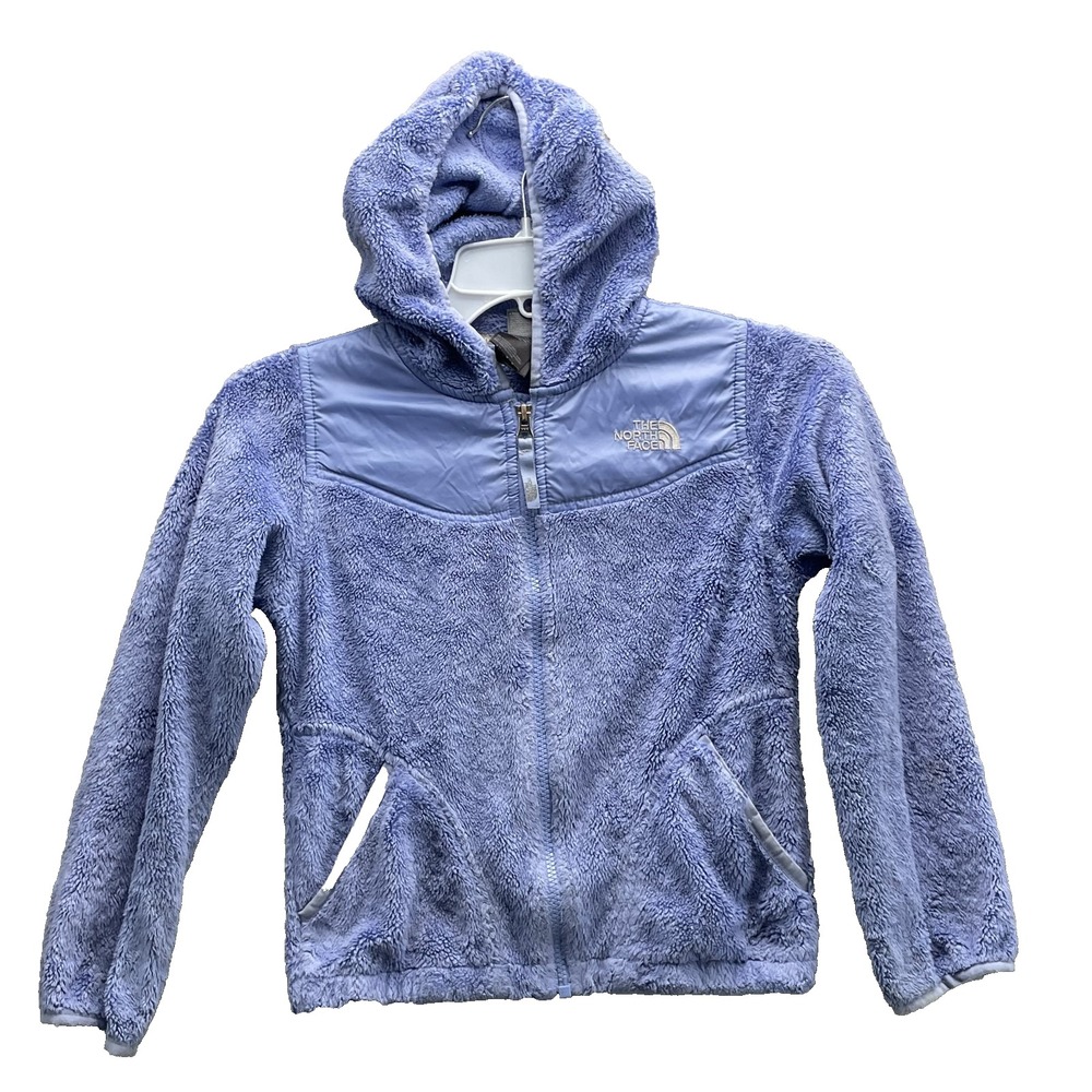 The North Face Fleece Jacket Girls Small 7/8 Hooded Outdoor Winter Camp Hiking